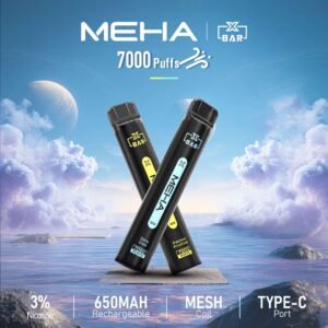 Meha Xbar 一次性電子煙7000口 | 魅嗨一次性推薦 | MEHA XBAR 魅嗨小黑條7000口拋棄式電子煙 | 續航持久-台灣現貨兩到三天送達